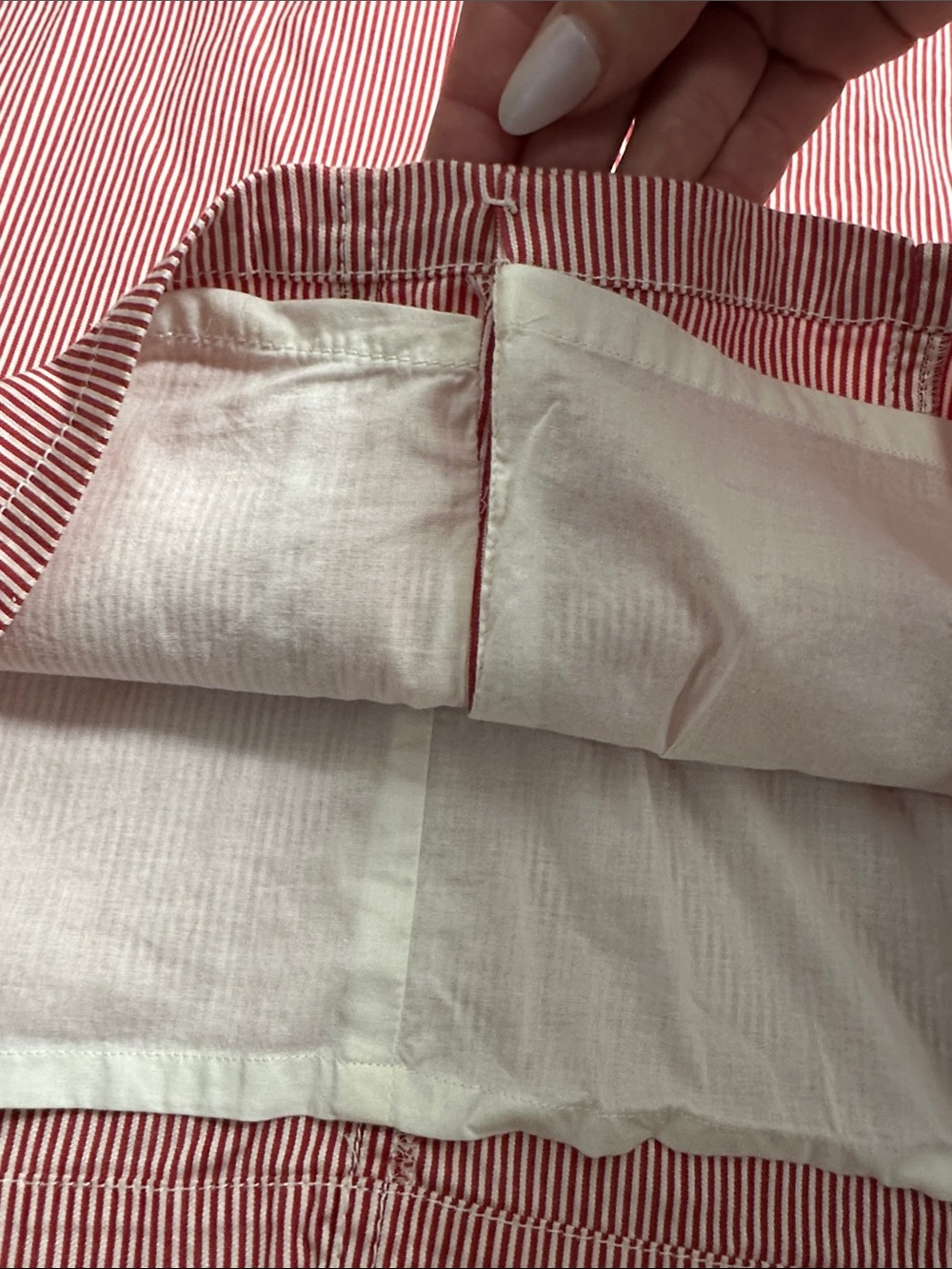 Esprit Collection Red White Striped Pencil Skirt US 6 โค๏ธ๐ - Picture 6 of 7